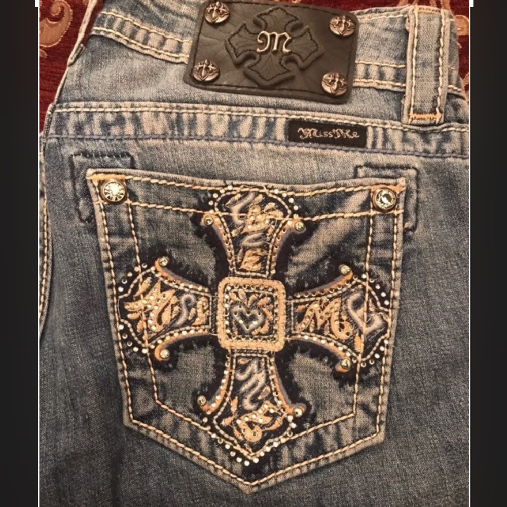 Miss Me Blue Denim Skinny Jeans Size 26